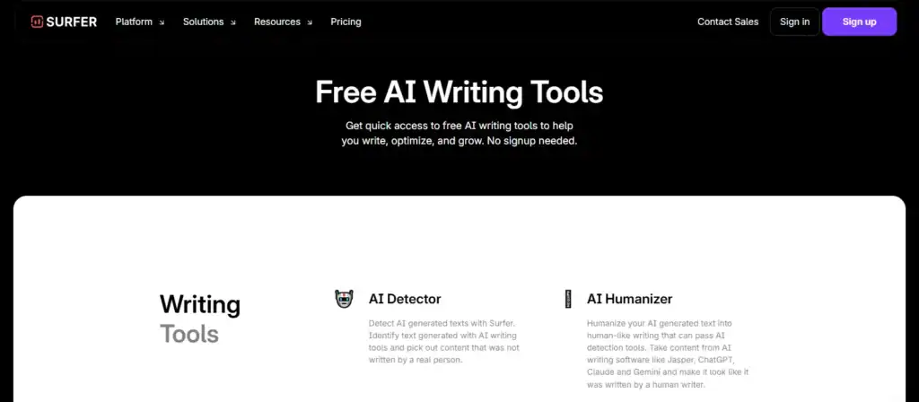 8 Best AI Blog Writer Tools for Human Like Content Screenshot 5