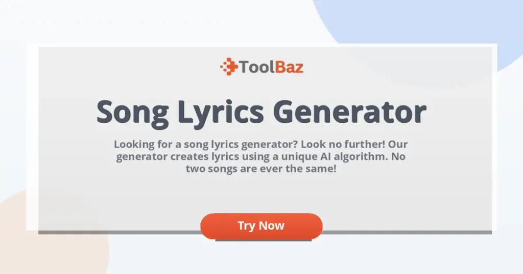 Toolbaz - AI Lyrics Generators