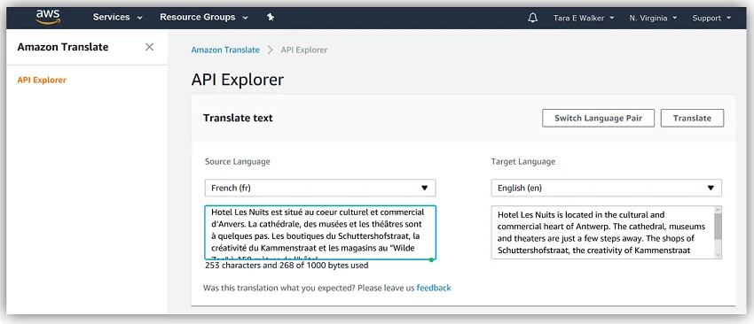 Amazon Translate