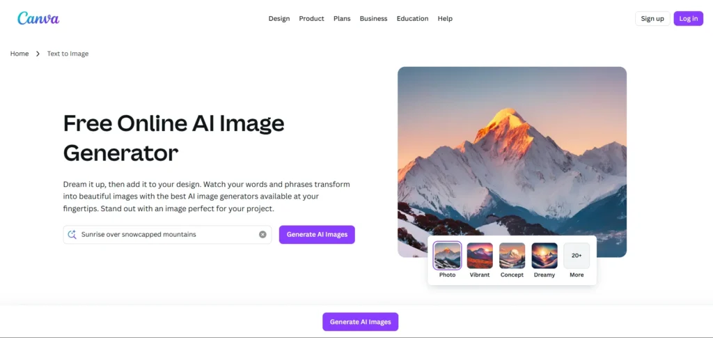 Canva AI Image Generator