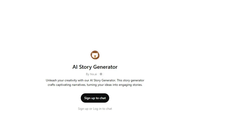 ChatGPT ai story generator