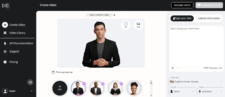 D-ID - AI Avatar Generator Tools