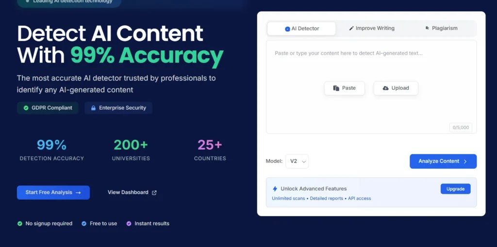 Detecting-AI V2 AI Detection