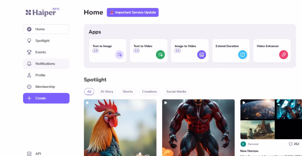 Haiper 2.0 - ai video generator tools