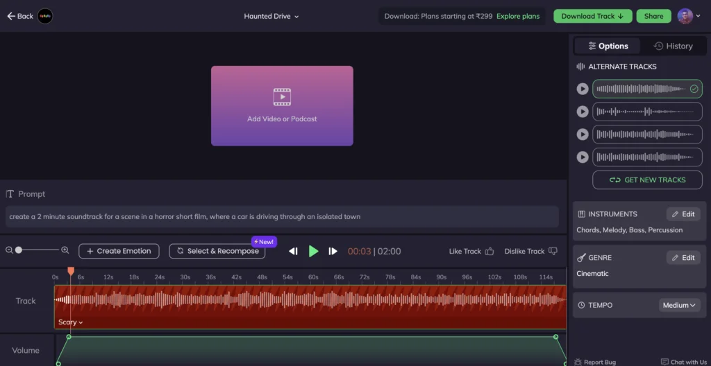 Beatoven.ai beat maker