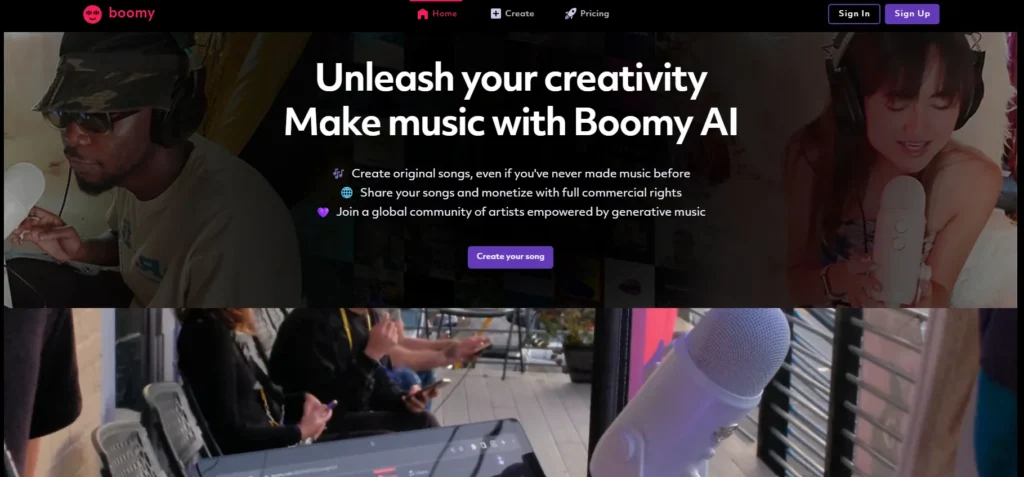 Boomy AI beat maker