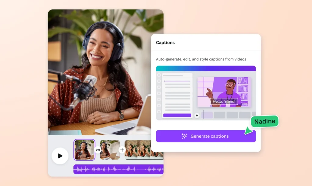 Canva AI Caption Generator