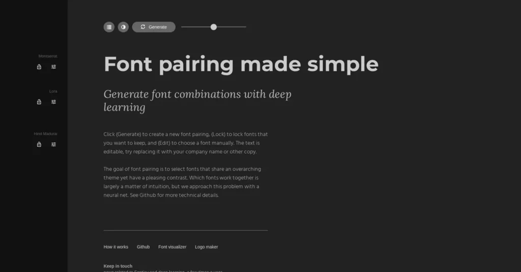Fontjoy AI Font Generator