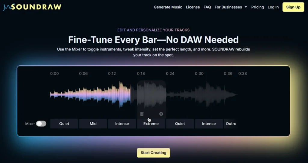 SOUNDRAW AI beat maker