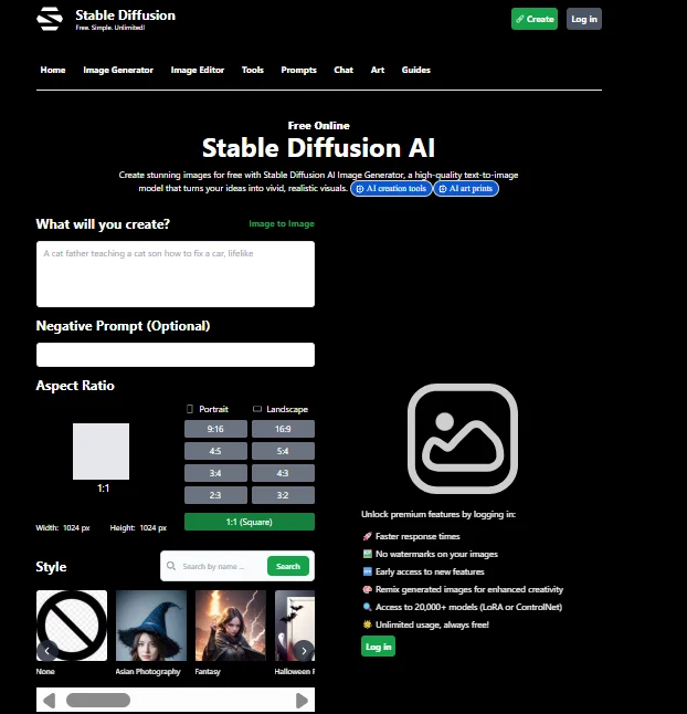 الانتشار المستقر - أدوات توليد الرسوم التوضيحية للذكاء الاصطناعي