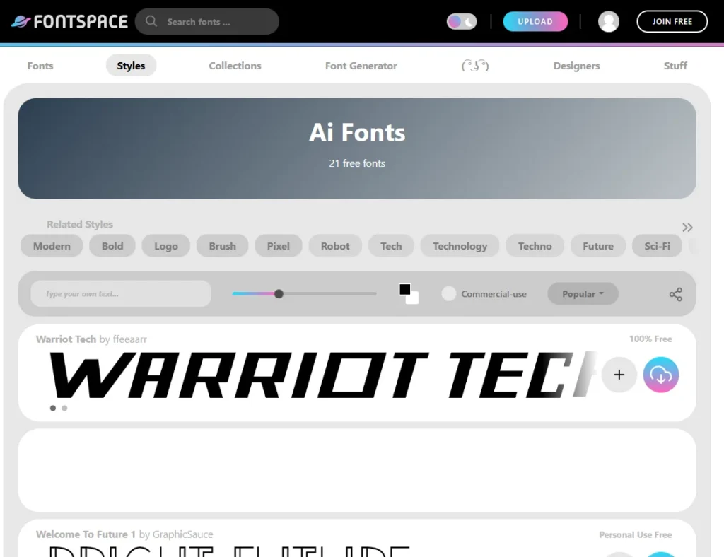font-ai font generator