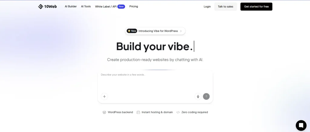 10 web | AI Website Builders