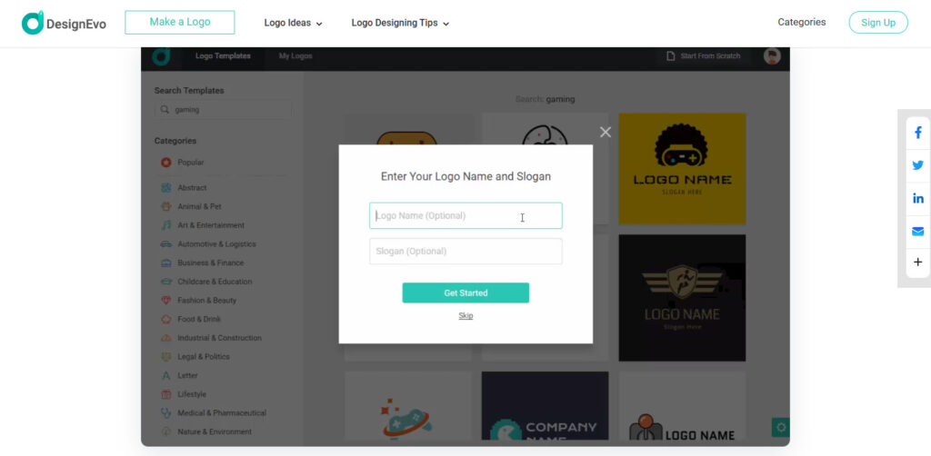 Design Evo logo maker