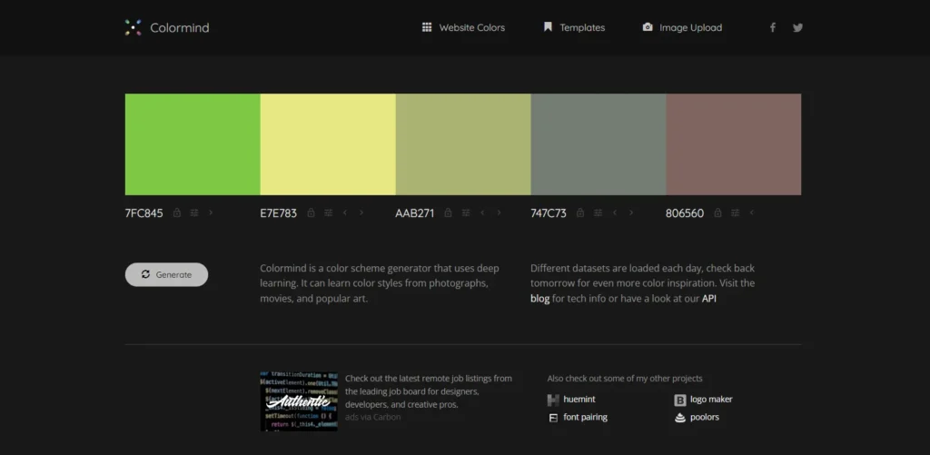 Color mind - Color Palette Generators