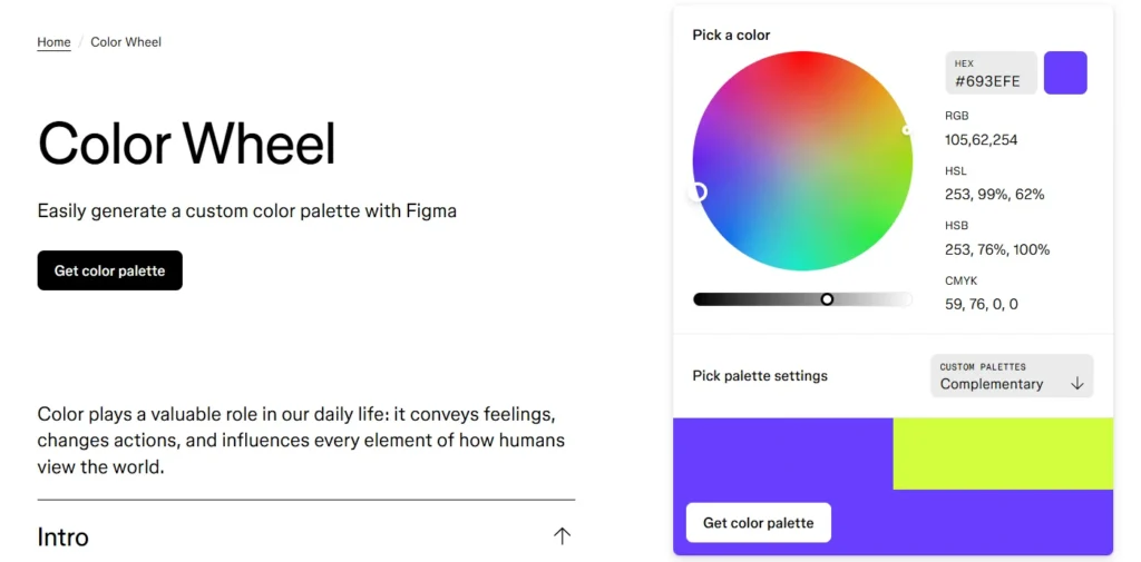 Figma wheel | Color scheme maker