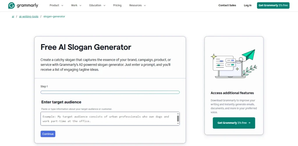 Grammarly | Tagline Generator