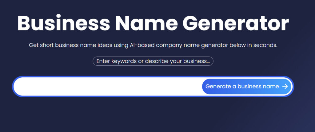 BizNameWiz business name generator