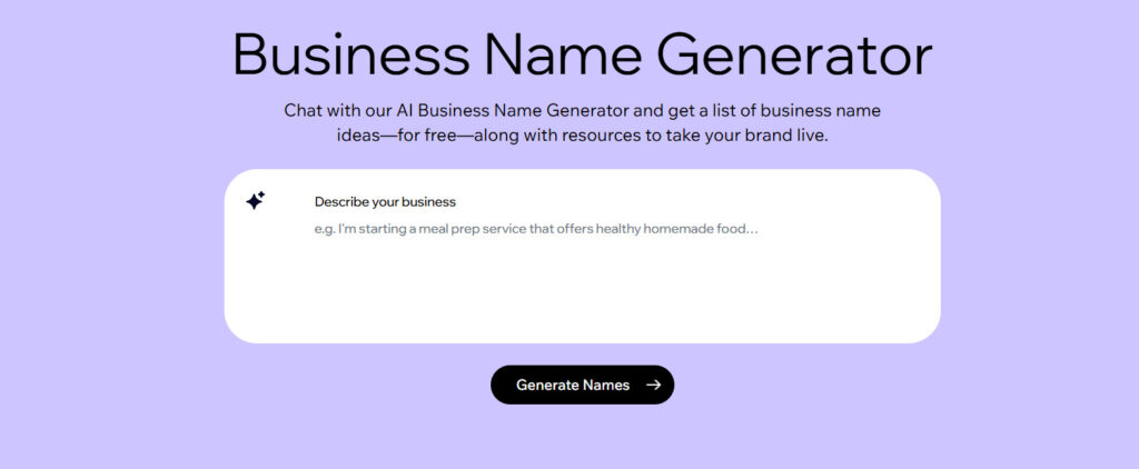 wix business name generator
