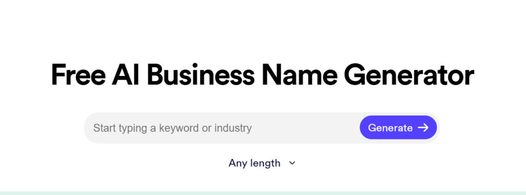 Looka business name generator