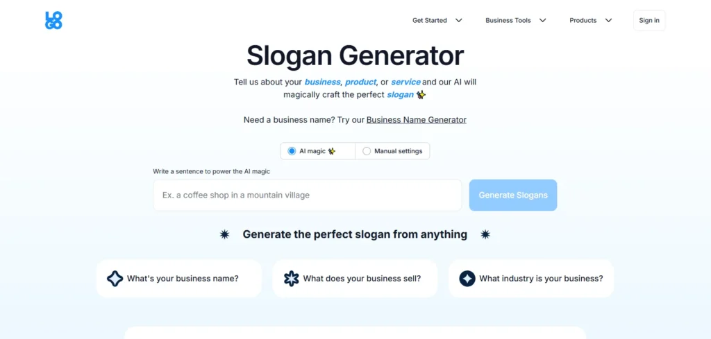 Logo.com | Tagline Generator