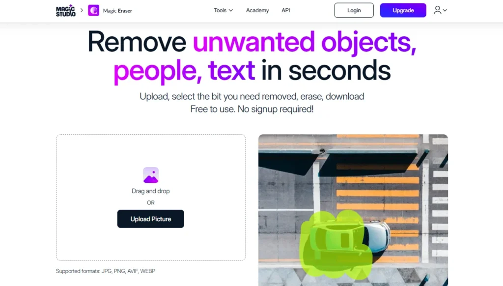 Magic studio | Object removal