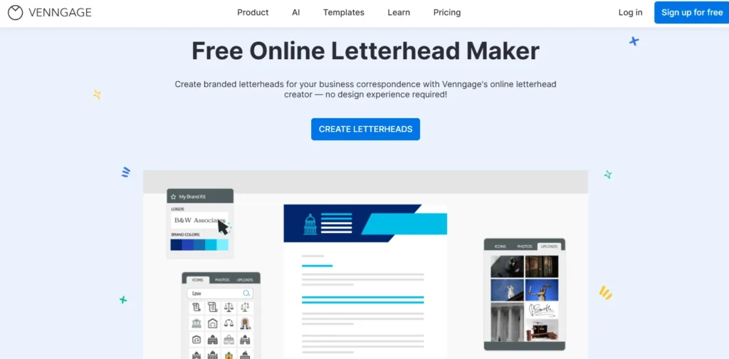 Venngage - Los mejores generadores de membretes con IA