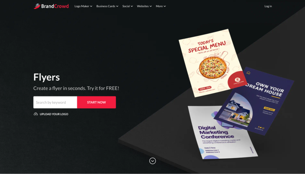 BrandCrowd AI Flyer Generator