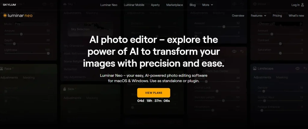 luminar-neo | AI Image Editors Online