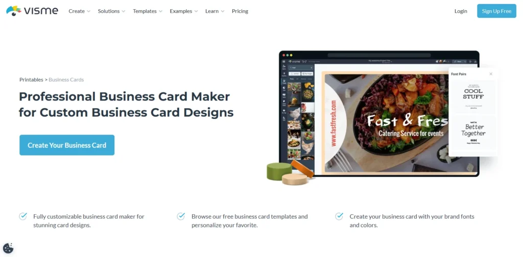 Visme | 名片制作