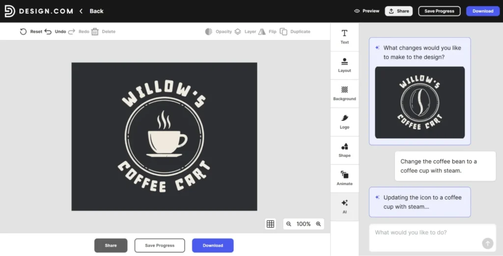 Editor de logotipo de café Design.com.png