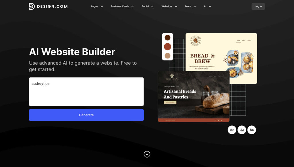 design.com - AI Website Builder