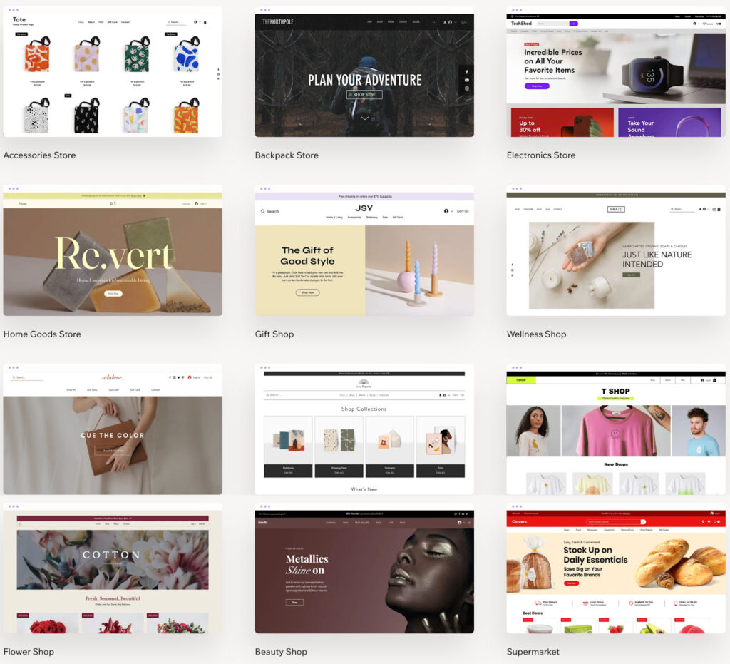 wix - Website design quality