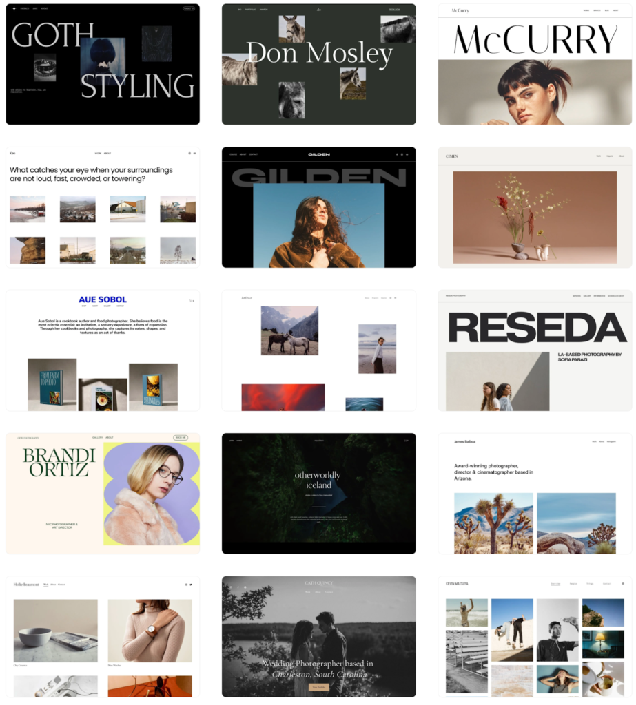 squarespace - Website design quality