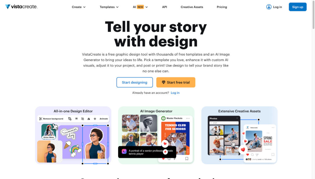 VistaCreate -  Best for animated social content