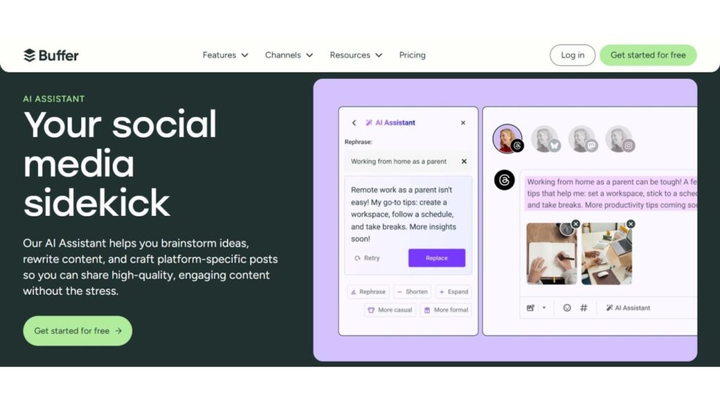 buffer - AI Social Media Tools