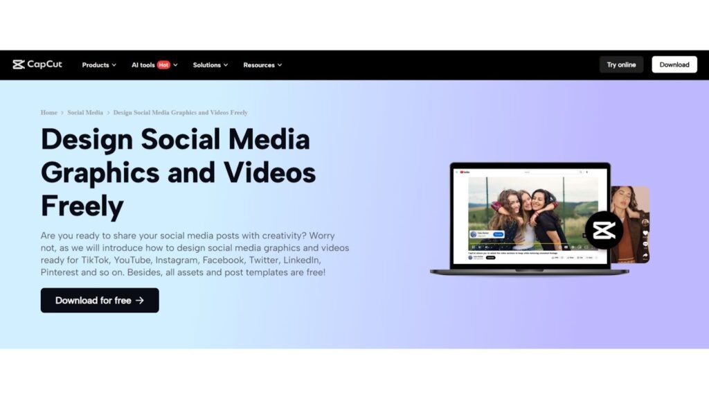 capcut - AI Social Media Tools