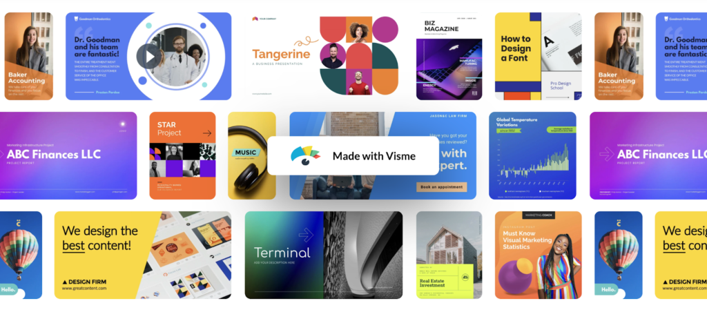 visme  - Presentation design quality