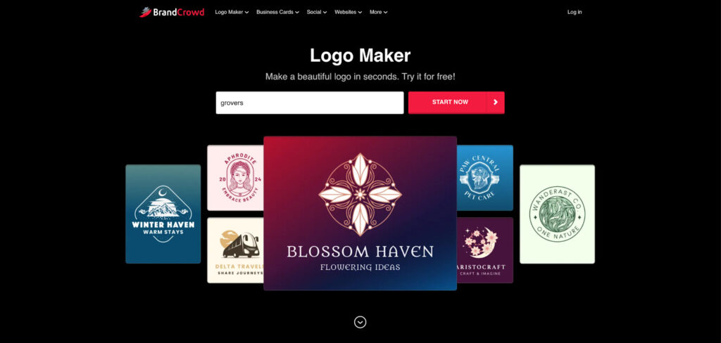 Criador de logotipos da BrandCrowd