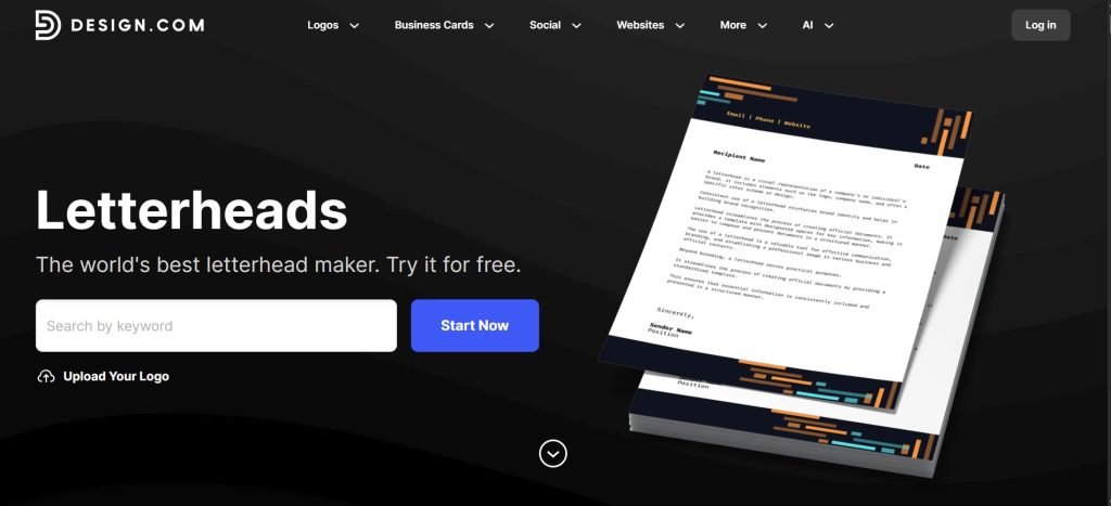design.com Letterhead Generators